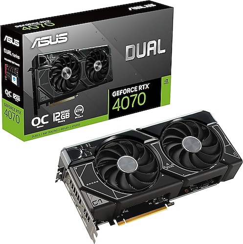 Asus RTX 4070 Dual OC Edition DUAL-RTX4070-O12G 192 Bit GDDR6X 12 GB Ekran Kartı