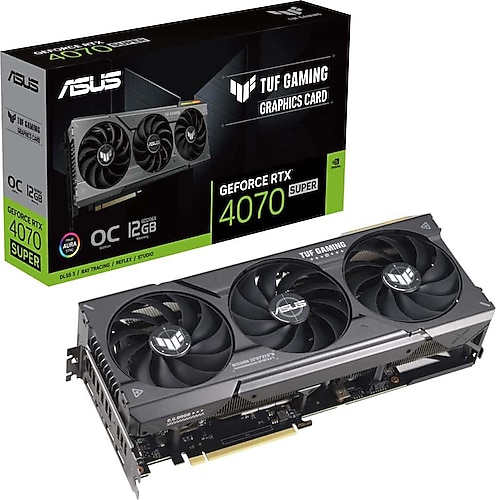 Asus RTX 4070 Super Tuf Gaming OC Edition TUF-RTX4070S-O12G-GAMING 192 Bit GDDR6X 12 GB Ekran Kartı