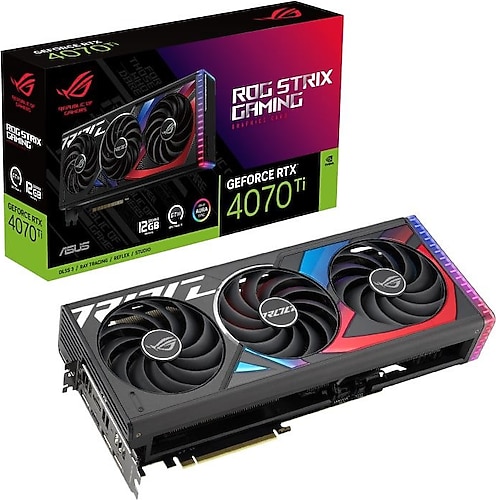 Asus RTX 4070 TI Rog Strix ROG-STRIX-RTX4070TI-12G-GAMING 192 Bit GDDR6X 12 GB Ekran Kartı