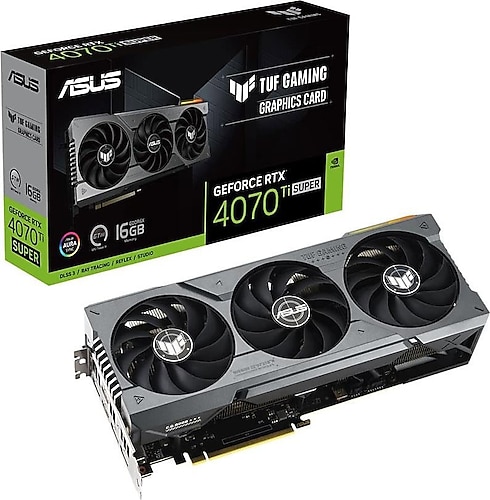 Asus RTX 4070 TI Super Tuf Gaming TUF-RTX4070TIS-16G-GAMING 256 Bit GDDR6X 16 GB Ekran Kartı