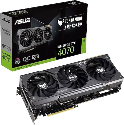 Asus RTX 4070 Tuf Gaming OC Edition TUF-RTX4070-O12G-GAMING 192 Bit GDDR6X 12 GB Ekran Kartı