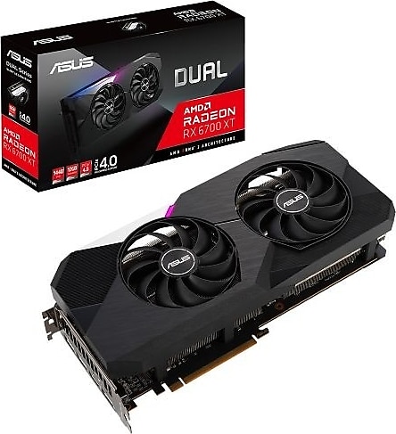 Asus RX 6700 XT DUAL-RX6700XT-12G 192 Bit GDDR6 12 GB Ekran Kartı