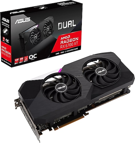Asus RX 6700 XT DUAL-RX6700XT-O12G 192 Bit GDDR6 12 GB Ekran Kartı