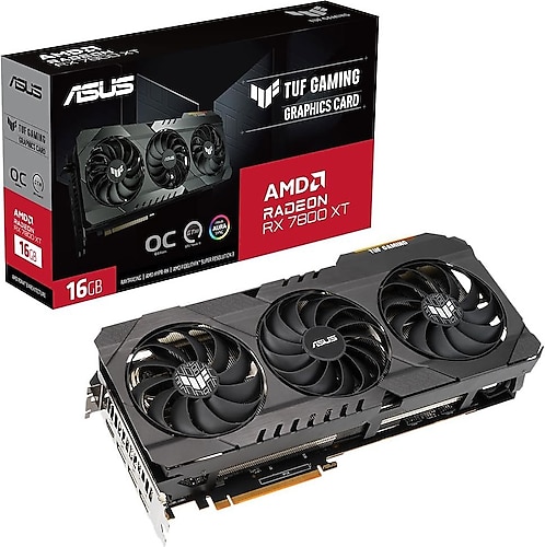 Asus RX 7800 XT Tuf Gaming OG OC Edition TUF-RX7800XT-O16G-OG-GAMING 256 Bit GDDR6 16 GB Ekran Kartı