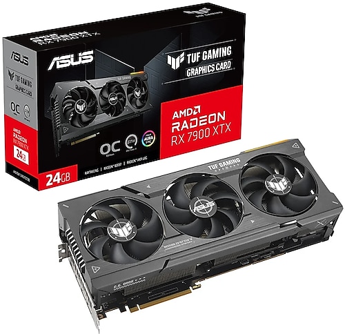 Asus RX 7900 XTX TUF Gaming OC Edition TUF-RX7900XTX-O24G-GAMING 384 Bit GDDR6 24 GB Ekran Kartı