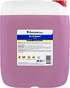 Avansas Clean 20 lt Sıvı El Sabunu - Pembe