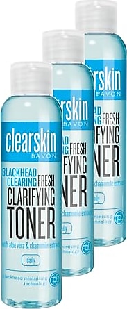 Avon Clearskin Siyah Noktalar İçin Tonik 100 Ml. Üçlü Set