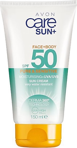 Avon Hassas Ciltler için 50 Faktör Güneş Kremi 150 ml