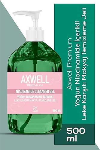 AXWELL Premium Yoğun Niacinamide Içerikli Leke Önleyici Makyaj Temizleme Jeli 500ml