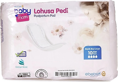 Baby&Mom Büyük Boy (L) 10'lu Lohusa Pedi