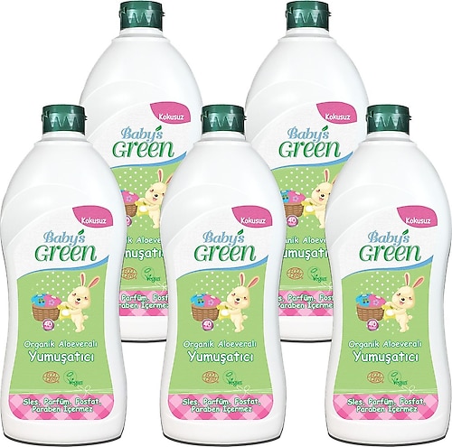 Baby's Green Aloe Veralı Çamaşır Yumuşatıcı 750 ml 5 Adet
