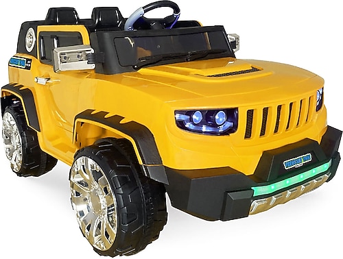Baby&Toys Samy Discovery 4x2 Uzaktan Kumandalı Sarı 12 V Akülü Araba