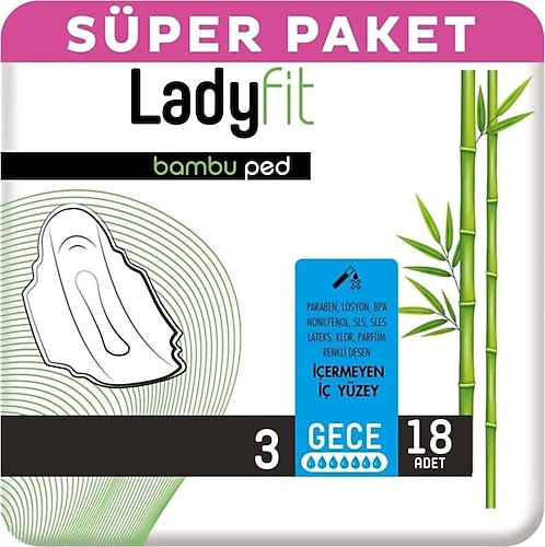 Baby Turco Ladyfit Bambu Gece Süper Ped 18 Adet