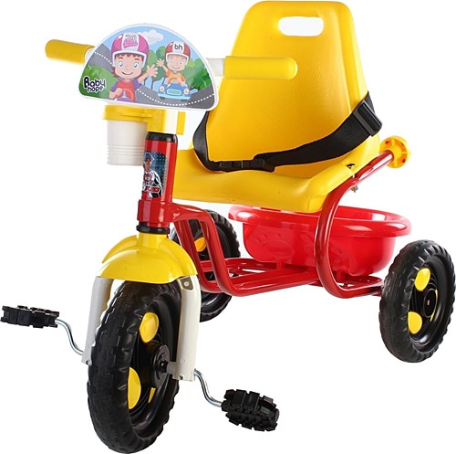 Babyhope 101 Prens Sarı-Kırmızı 3 Tekerlekli Bisiklet
