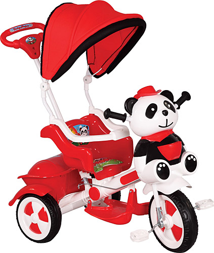 Babyhope 127 Little Panda Kırmızı-Beyaz 3 Tekerlekli Bisiklet