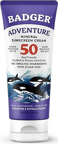 Badger Macera Sporları Organik Güneş Kremi SPF50 87ml