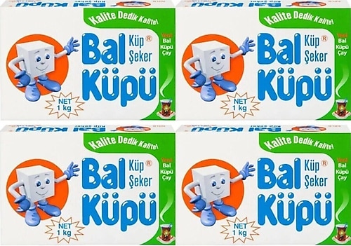 Balküpü Küp Şeker 1 kg 4'lü