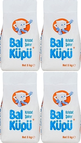 Balküpü Toz Şeker 5 kg 4'lü