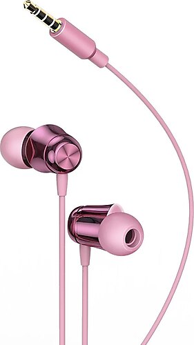 Baseus Encok H13 Pembe Mikrofonlu Kulak İçi Kulaklık