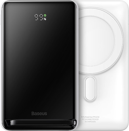 Baseus MagSafe Overseas Beyaz 10000 mAh Hızlı Şarj Kablosuz Powerbank