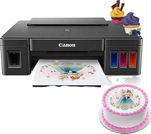 Baskistan Canon Gıda Mürekkepli Resimli Pasta Yazıcısı - Siyah