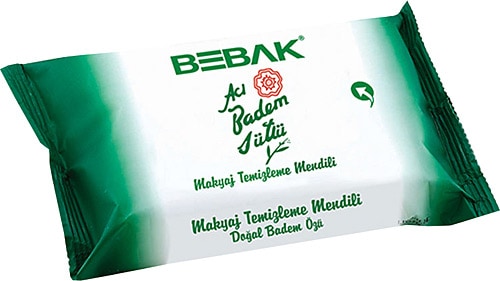 Bebak Acı Badem Sütü 20'li Makyaj Temizleme Mendili
