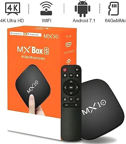 Beemen MX10S Android 13 TV Box 4GB Dahili Hafıza 1GB Ram 4K Ultra HD Wifi TV Box Kutu