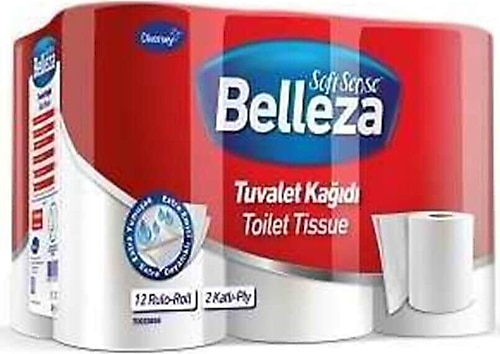 Belleza Standart 2 Katlı 12'li Tuvalet Kağıdı