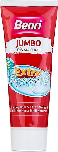 Benri Dental Jumbo 250 ml Diş Macunu