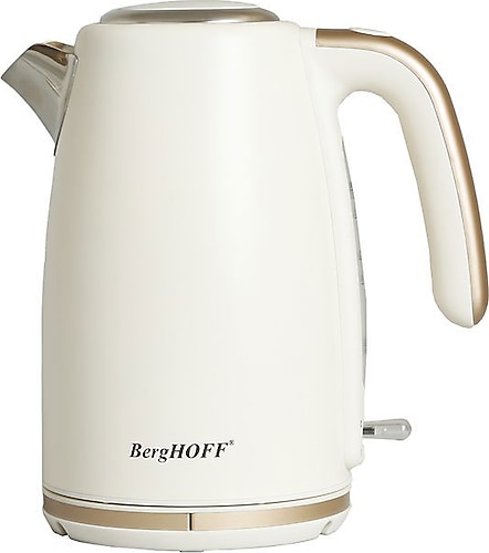 Berghoff Gem Pearl Vanilya Krem 2200 W 1.7 Litre Çelik Kettle