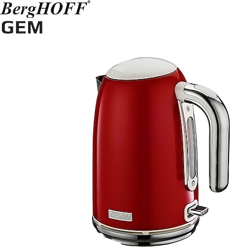 Berghoff Gem Retro 1.7 lt Kırmızı 2200 W Kettle