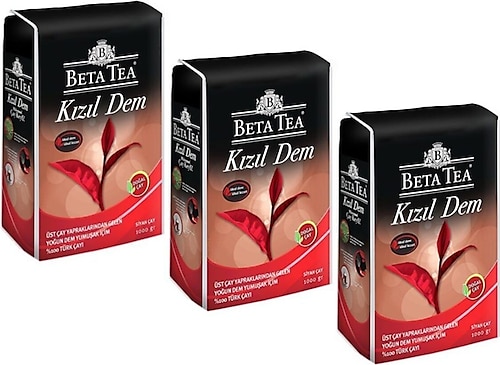 Beta Tea Kızıl Dem 1 kg 3'lü Çay