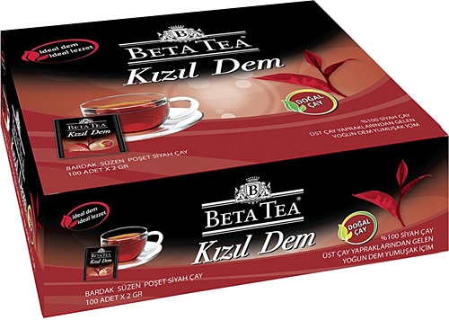 Beta Tea Kızıl Dem 2 gr 100'lü Bardak Poşet Çay