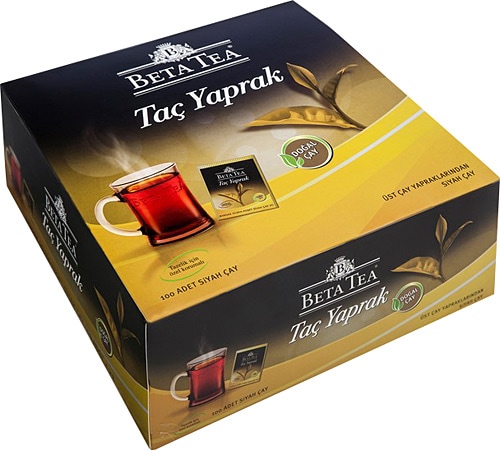 Beta Tea Taç Yaprak 2 gr 100'lü Bardak Poşet Çay
