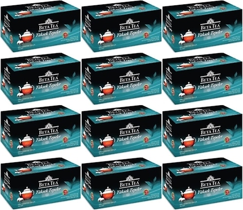 Beta Tea Yüksek Tepeler 3.2 gr 100'lü 12 Adet Demlik Poşet Çay