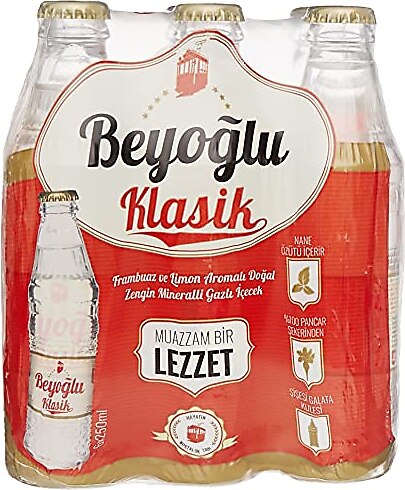 Beyoğlu Klasik Karışık Meyve Aromalı 6'lı 250 ml Gazlı İçecek
