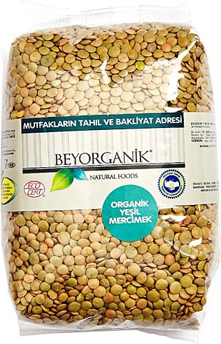 Beyorganik Organik Yeşil Mercimek 1 kg