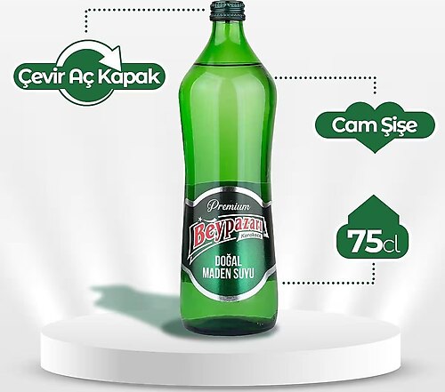 Beypazarı Premium Doğal Maden Suyu 750 Ml X 6 Adet