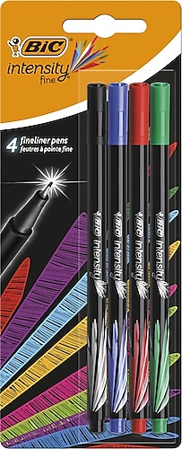 Bic Intensity Fineliner Klasik 4'lü Keçeli Kalem Seti