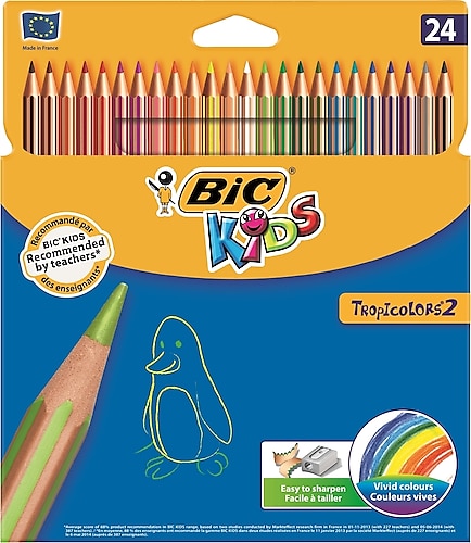 Bic Kids Tropicolors2 24'lü Kuru Boya Seti