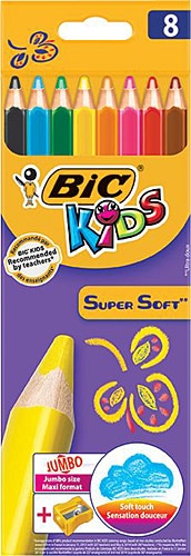 Bic Supersoft 8'li Kuru Boya Seti
