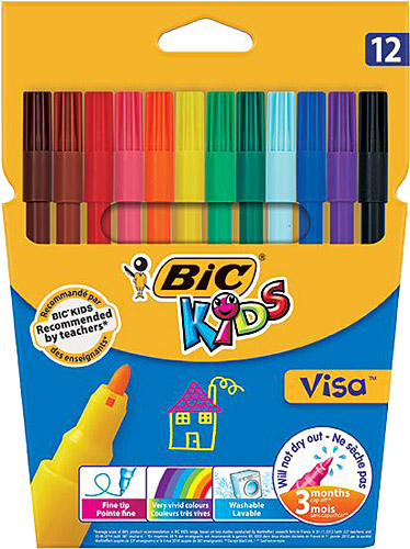 Bic Visa 12'li Keçeli Kalem Seti