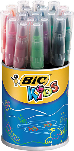 Bic Visa Kavanoz 18'li Fırça Uçlu Keçeli Kalem Seti