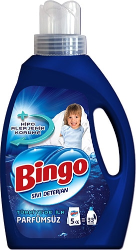 Bingo Matik Parfümsüz 2.14 lt 33 Yıkama Beyazlar ve Renkliler için Sıvı Deterjan