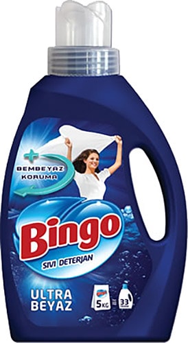 Bingo Matik Ultra Beyaz Sıvı Deterjan 33 Yıkama 2.145 lt