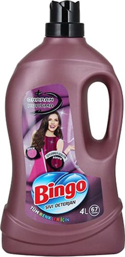 Bingo Onaran Koruma Beyazlar ve Renkliler için Sıvı Deterjan 67 Yıkama 4 lt 4'lü