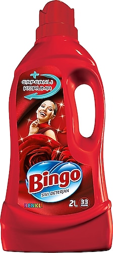 Bingo Renkli Capcanlı Koruma 2 lt 33 Yıkama Sıvı Deterjan