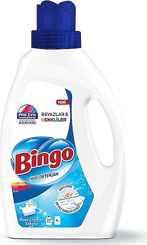 Bingo Sıvı Performans Çamaşır Deterjanı Beyaz Sabun 1755 ml