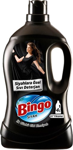 Bingo Siyah Sıvı Deterjan 67 Yıkama 4 lt 2'li