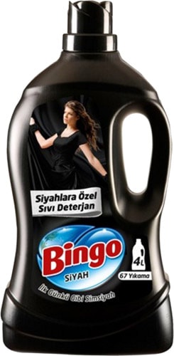 Bingo Siyah Sıvı Deterjan 67 Yıkama 4 lt 4'lü